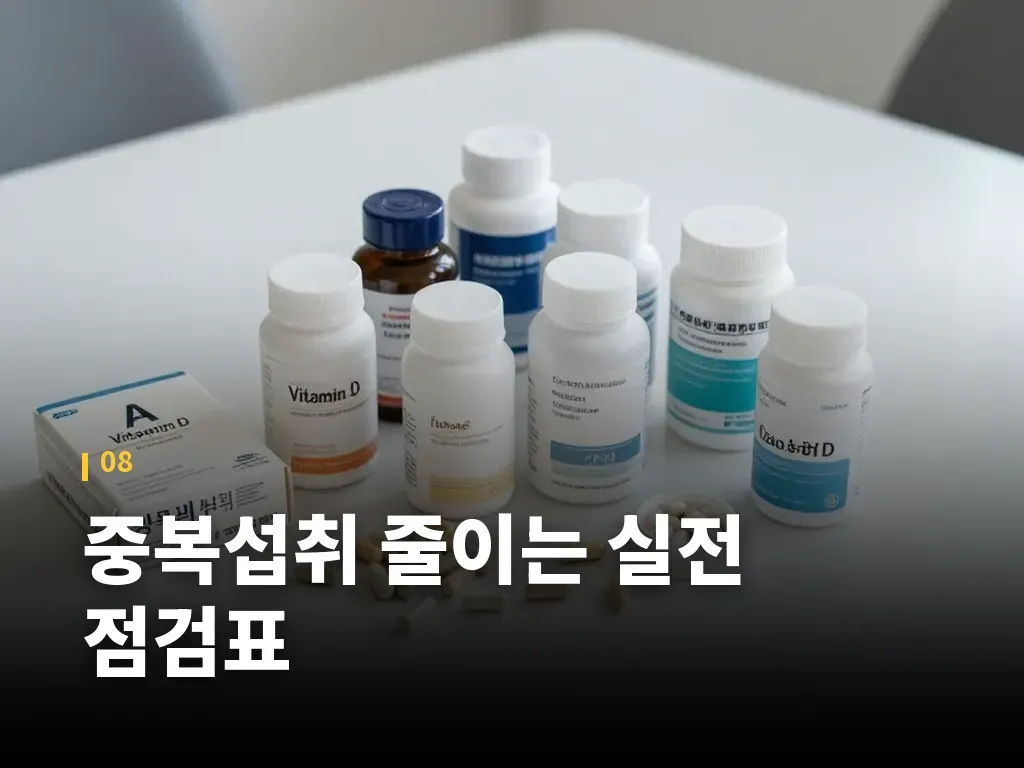 중복섭취 줄이는 실전 점검표 이미지