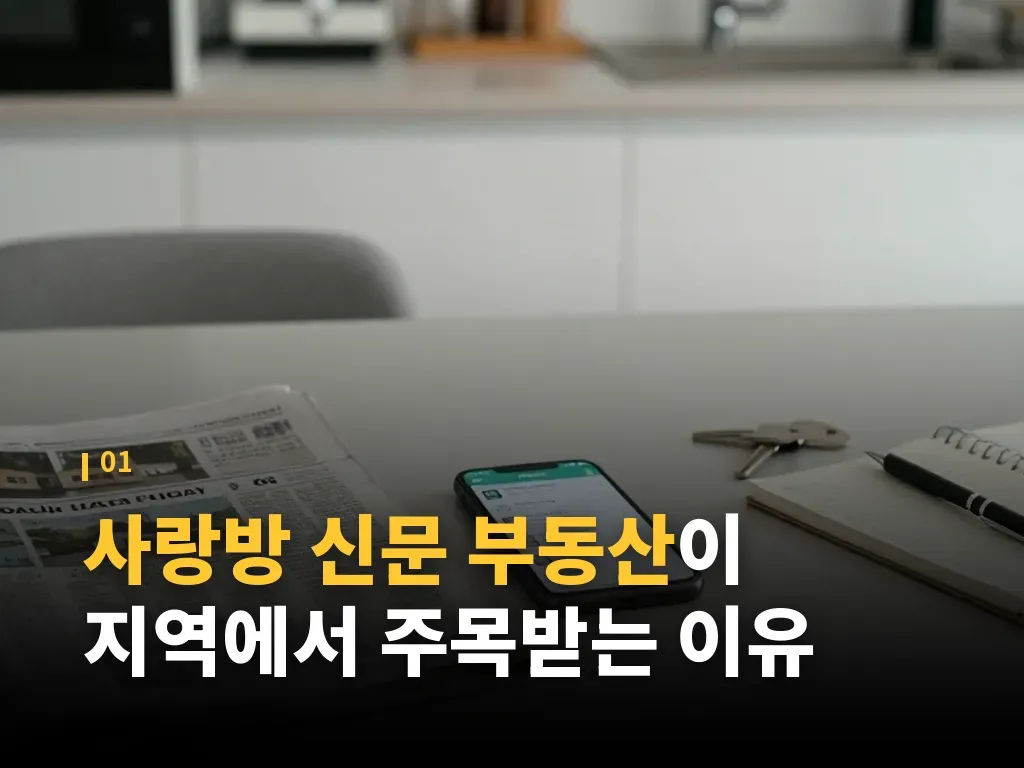 사랑방 신문 부동산 검색 절차를 빠르게 잡는 방법 이미지