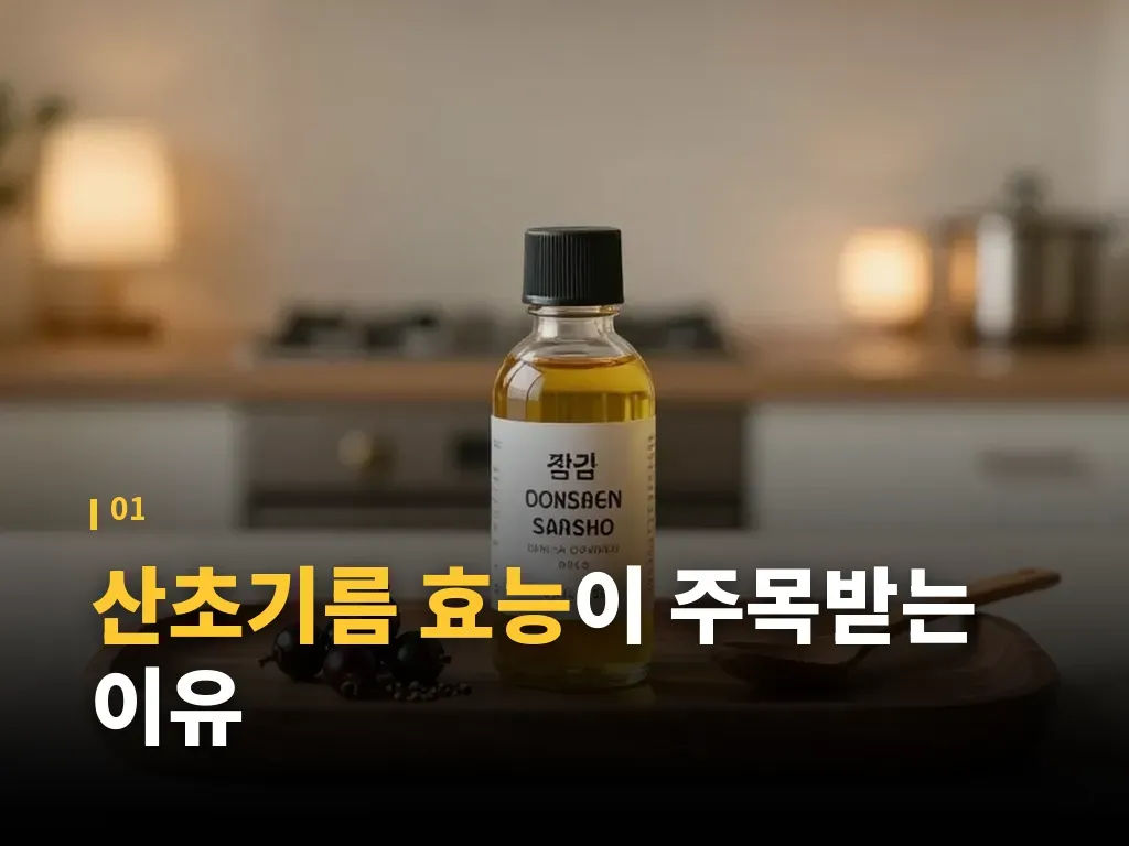 산초기름 먹는 방법과 활용 순서 이미지