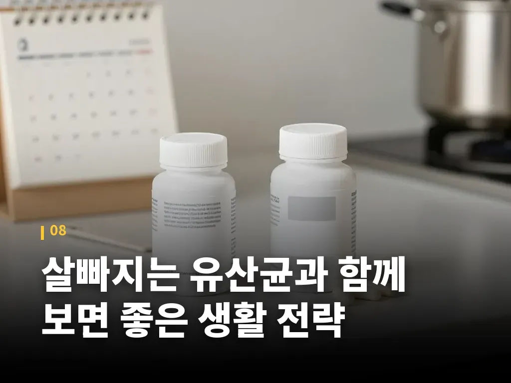 살빠지는 유산균과 함께 보면 좋은 생활 전략 이미지