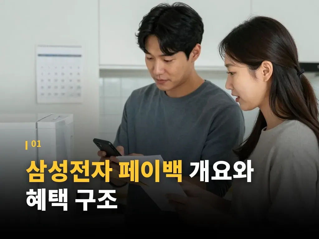 삼성전자 페이백 신청 전 준비물 이미지
