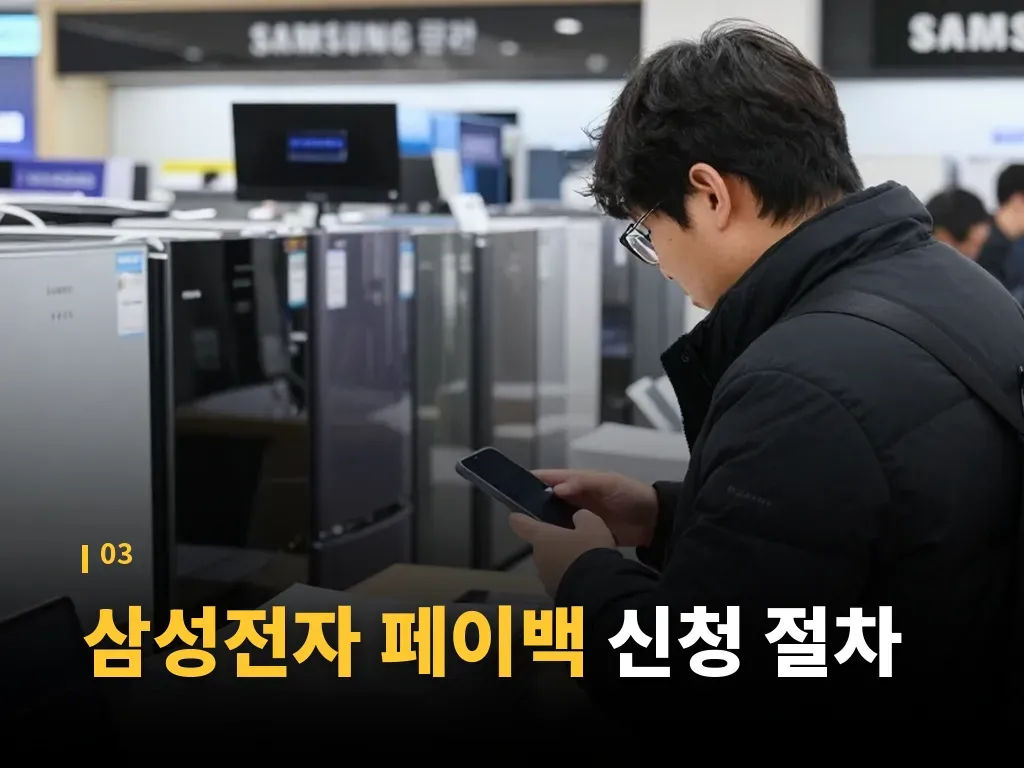 삼성전자 페이백에서 주의할 점 이미지