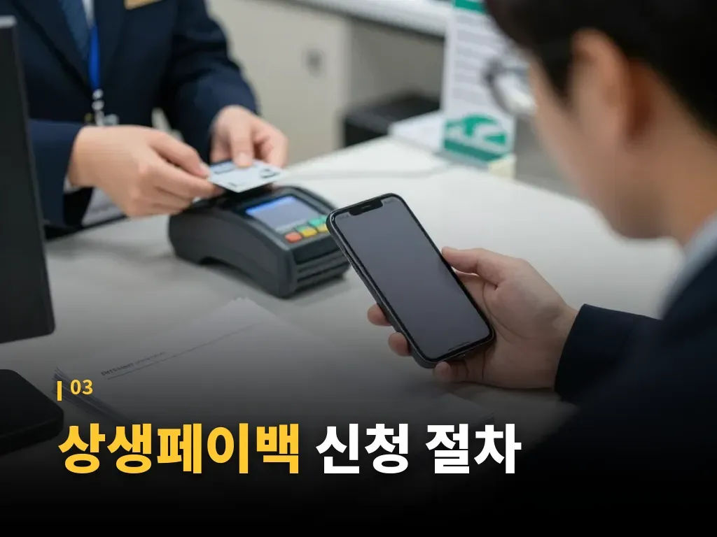 상생페이백과 일반 캐시백 비교 이미지