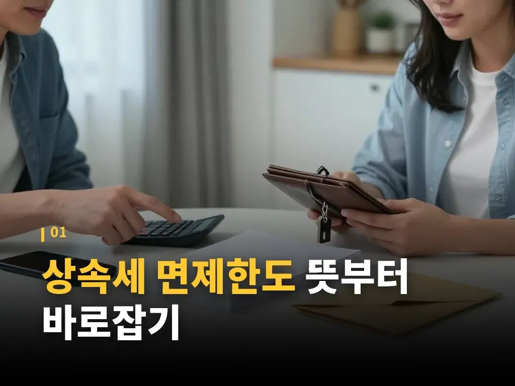 상속세 면제한도 계산 예시 3가지 이미지