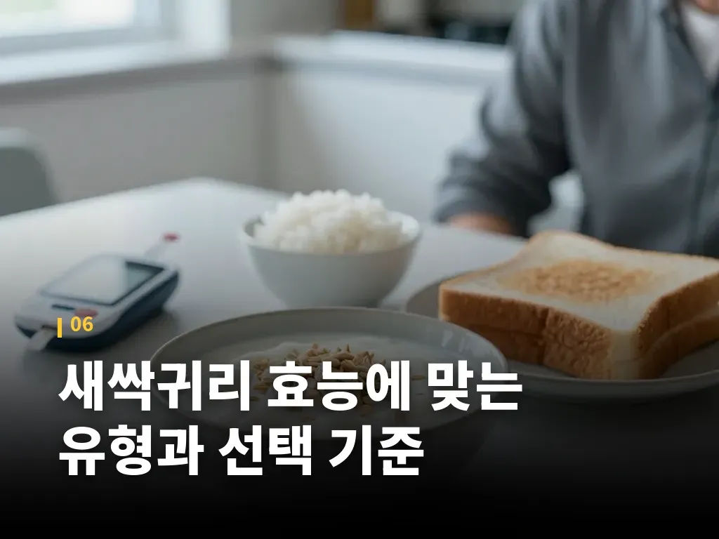 새싹귀리 효능에 맞는 유형과 선택 기준 이미지