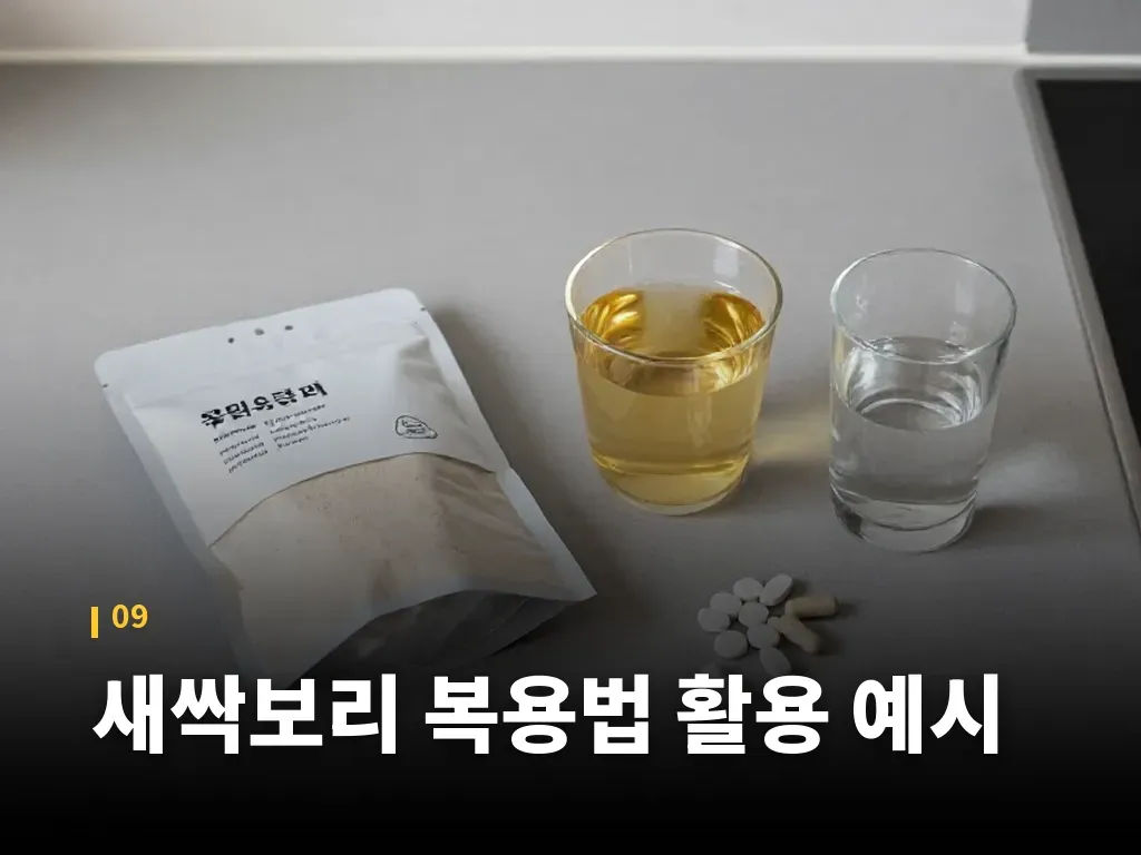 새싹보리 복용법 활용 예시 이미지