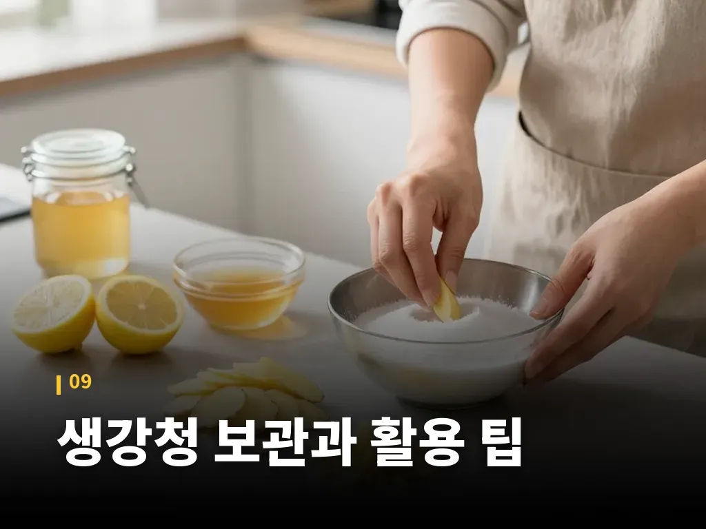 생강청 보관과 활용 팁 이미지