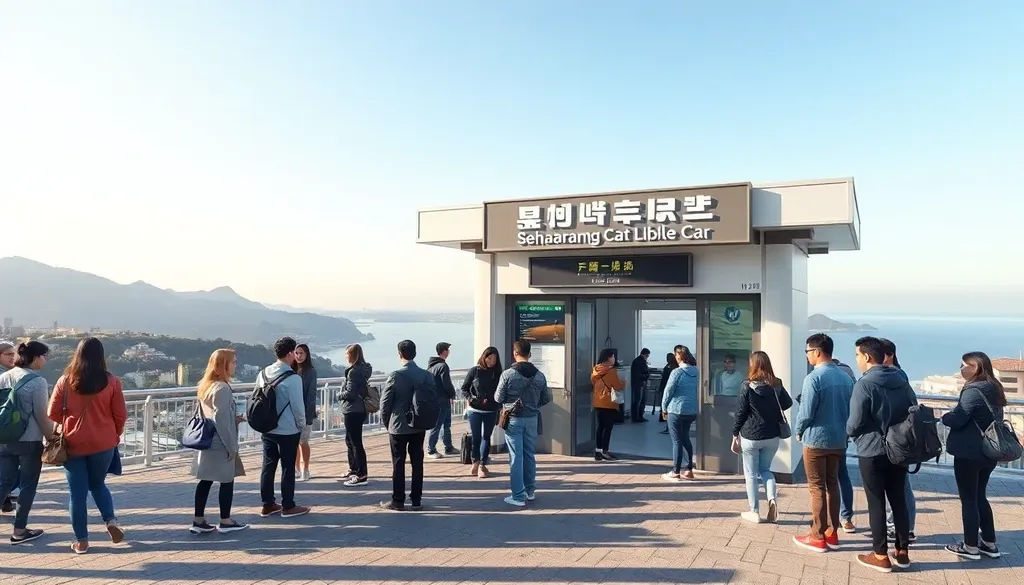 서해랑케이블카와 유사 케이블카 비교 이미지