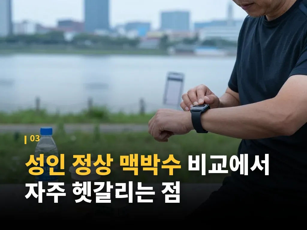 성인 정상 맥박수에 영향을 주는 생활 요인 이미지