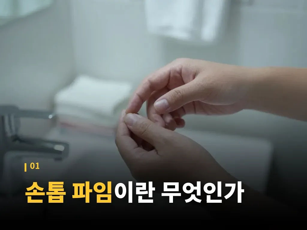 손톱 파임 유형별 구분 이미지