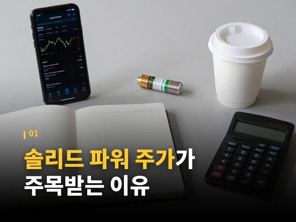 솔리드 파워 주가와 전고체 배터리 경쟁사 비교 이미지