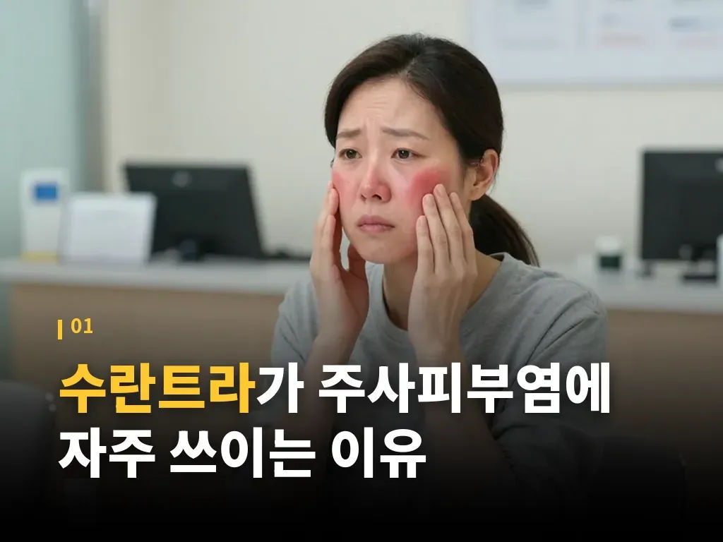 수란트라와 다른 치료제의 차이 이미지
