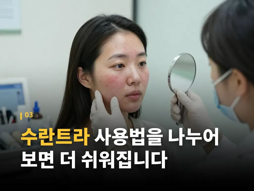 수란트라 처방 가격과 병원 선택 기준 이미지