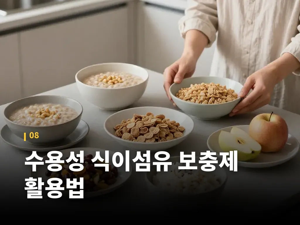 수용성 식이섬유 보충제 활용법 이미지