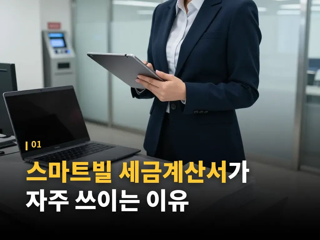 스마트빌 세금계산서 발행 절차 이미지