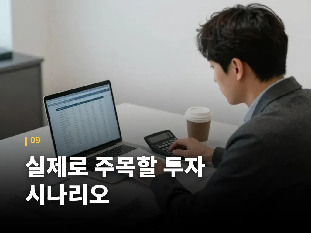 실제로 주목할 투자 시나리오 이미지