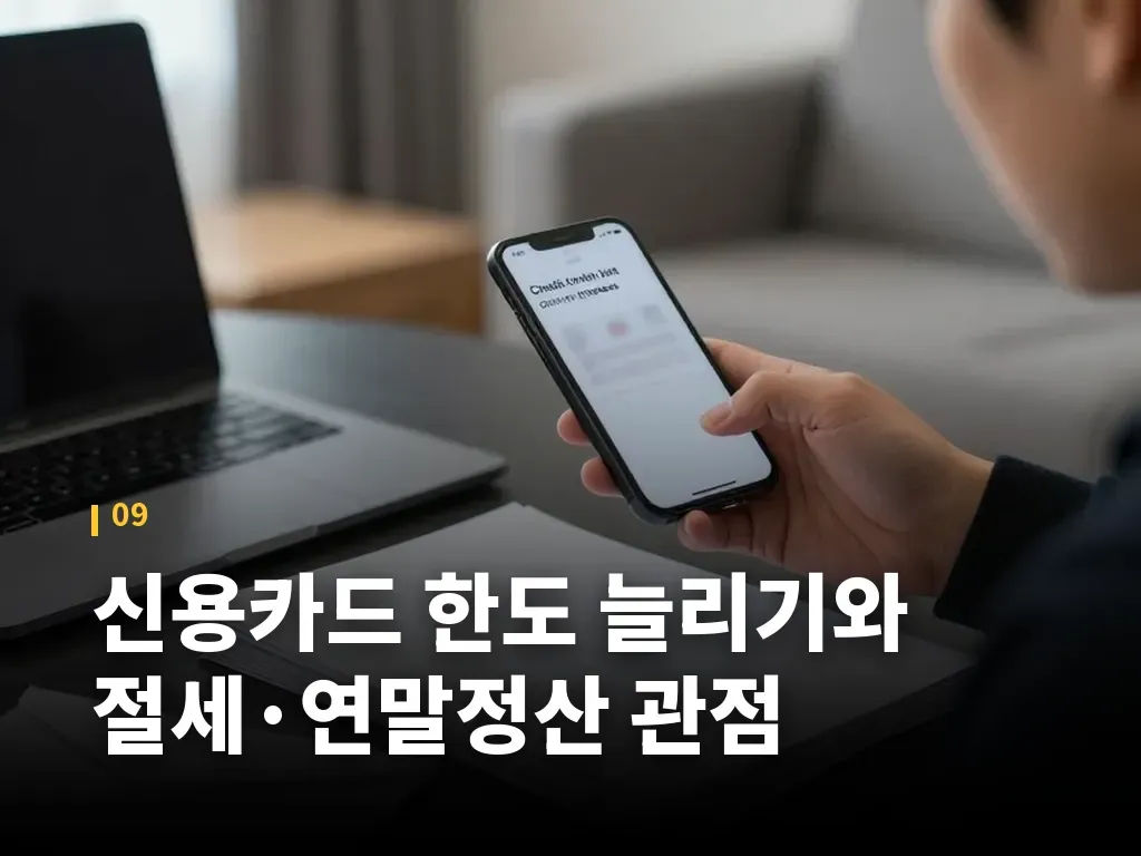 신용카드 한도 늘리기와 절세&middot;연말정산 관점 이미지