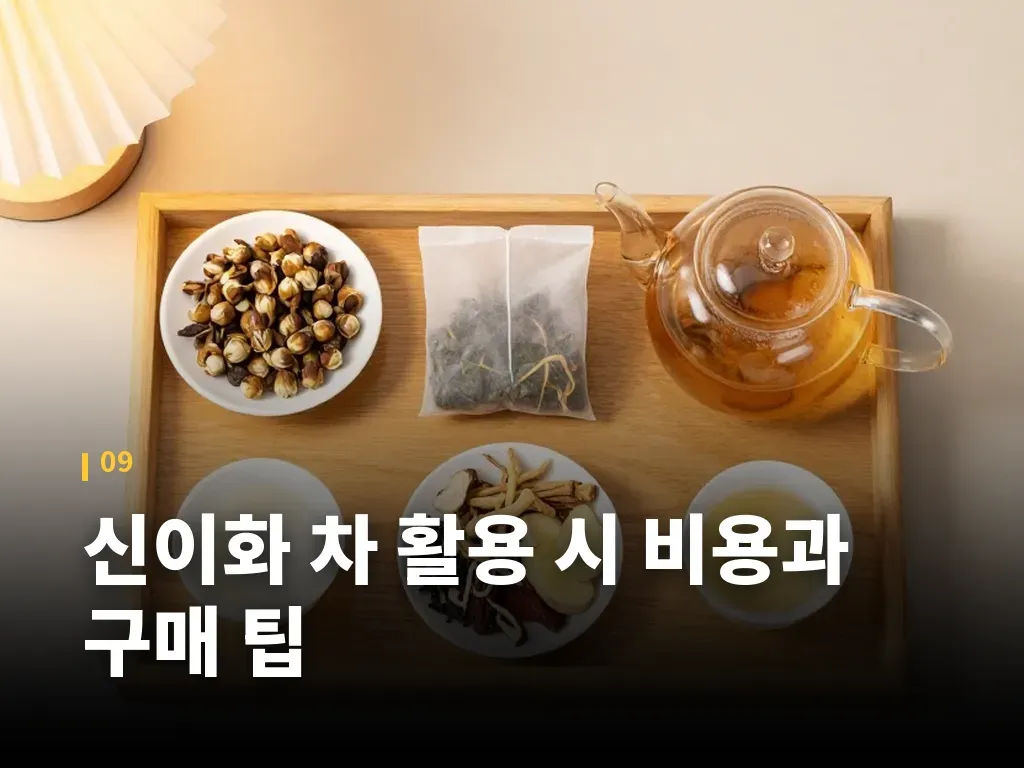 신이화 차 활용 시 비용과 구매 팁 이미지