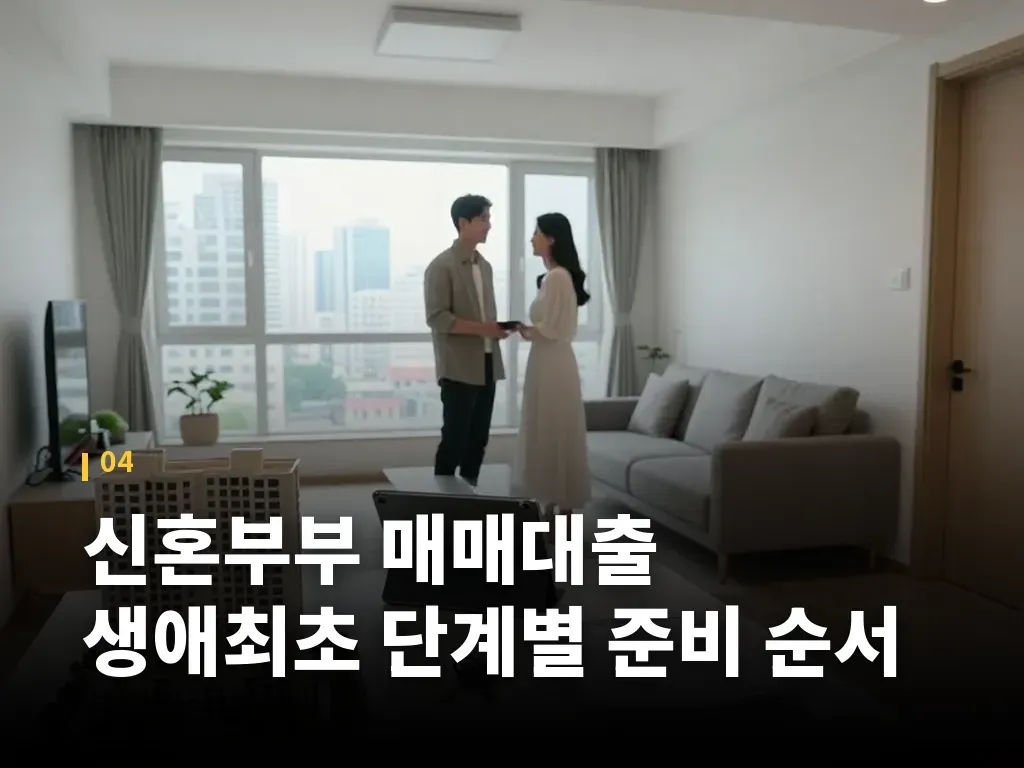 신혼부부 매매대출 생애최초 단계별 준비 순서 이미지