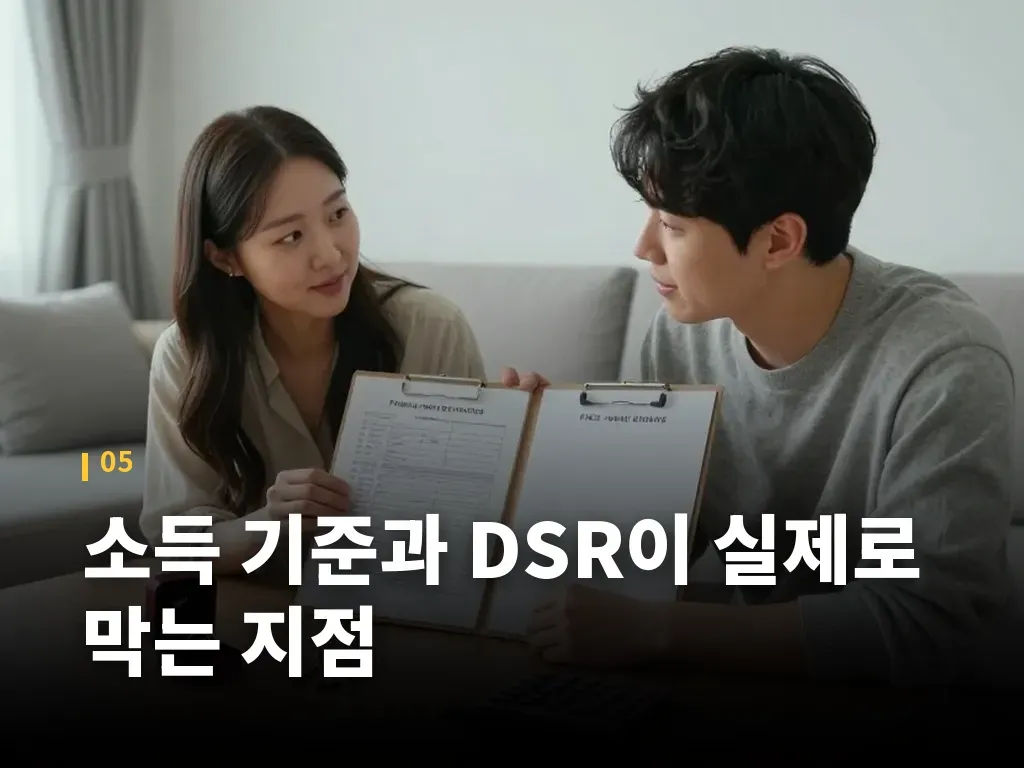 소득 기준과 DSR이 실제로 막는 지점 이미지