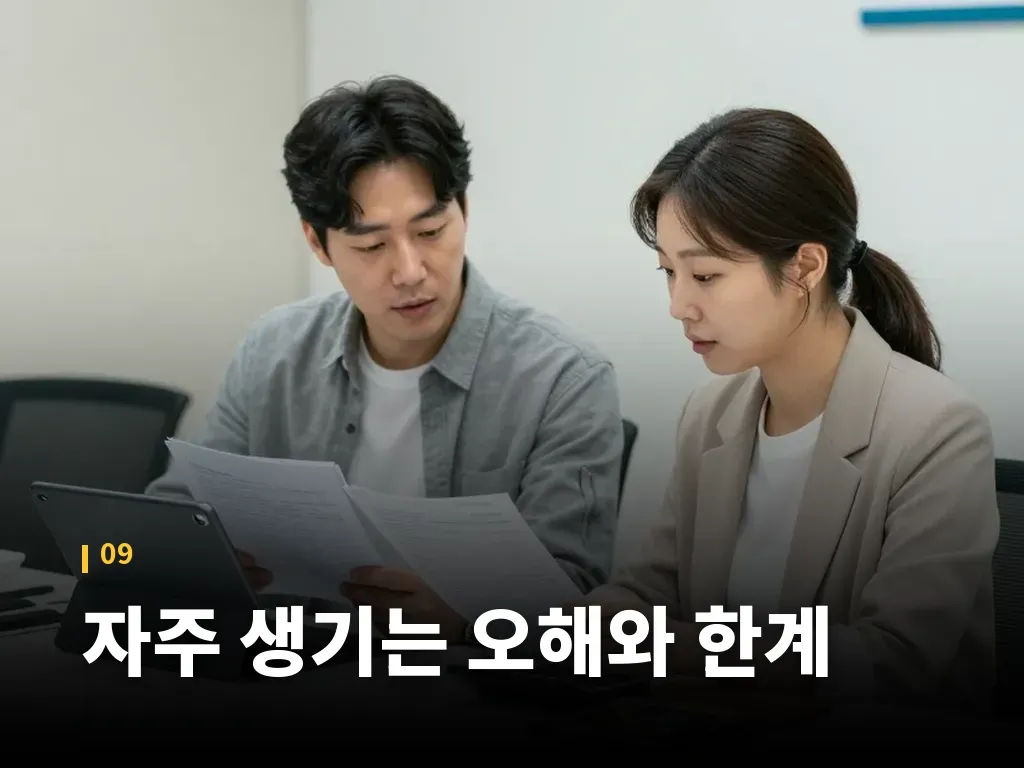 자주 생기는 오해와 한계 이미지