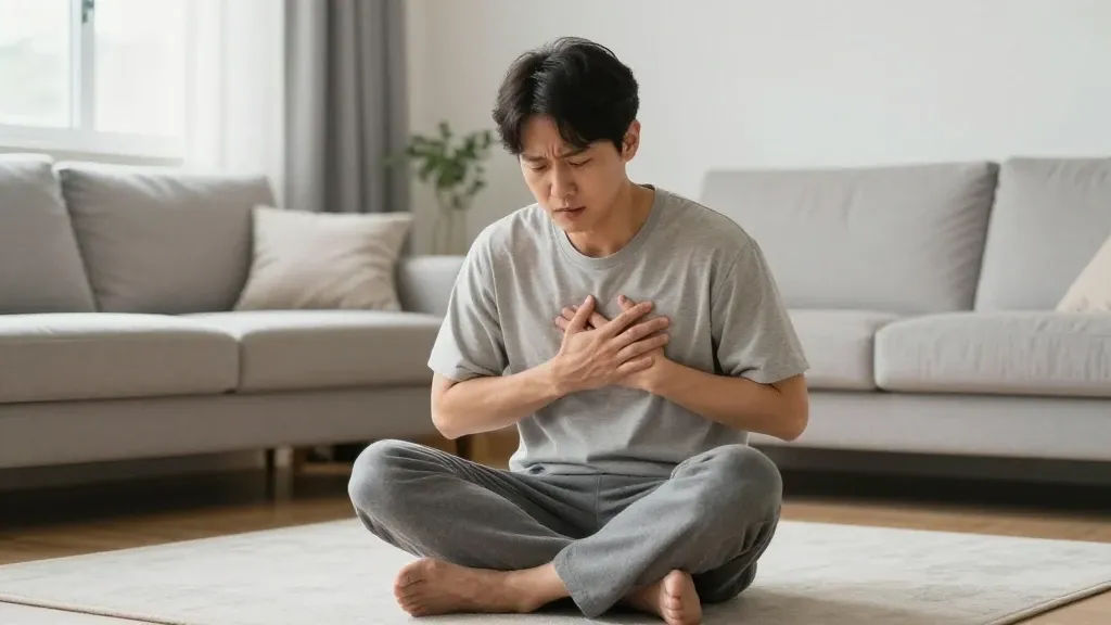 심장이 빨리뛸때 자가 대처법과 주의점 이미지