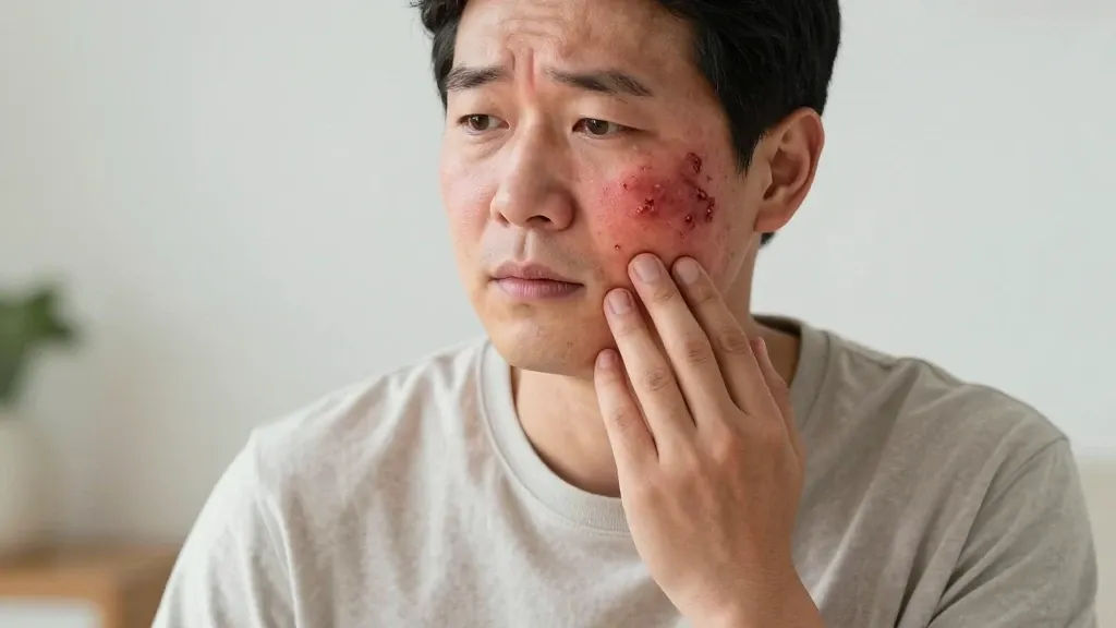 심재성 2도화상 흉터와 회복기간 이미지