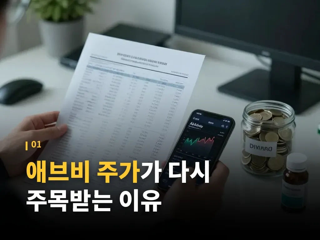 애브비 주가를 보는 비교 포인트 이미지