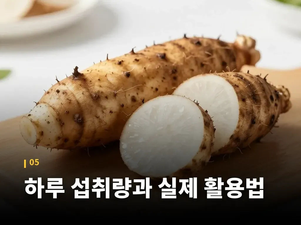 하루 섭취량과 실제 활용법 이미지