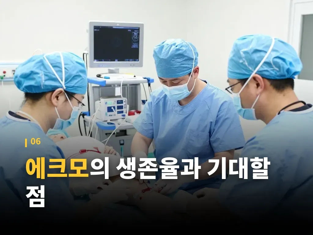 에크모 사용 시 주의할 점 이미지
