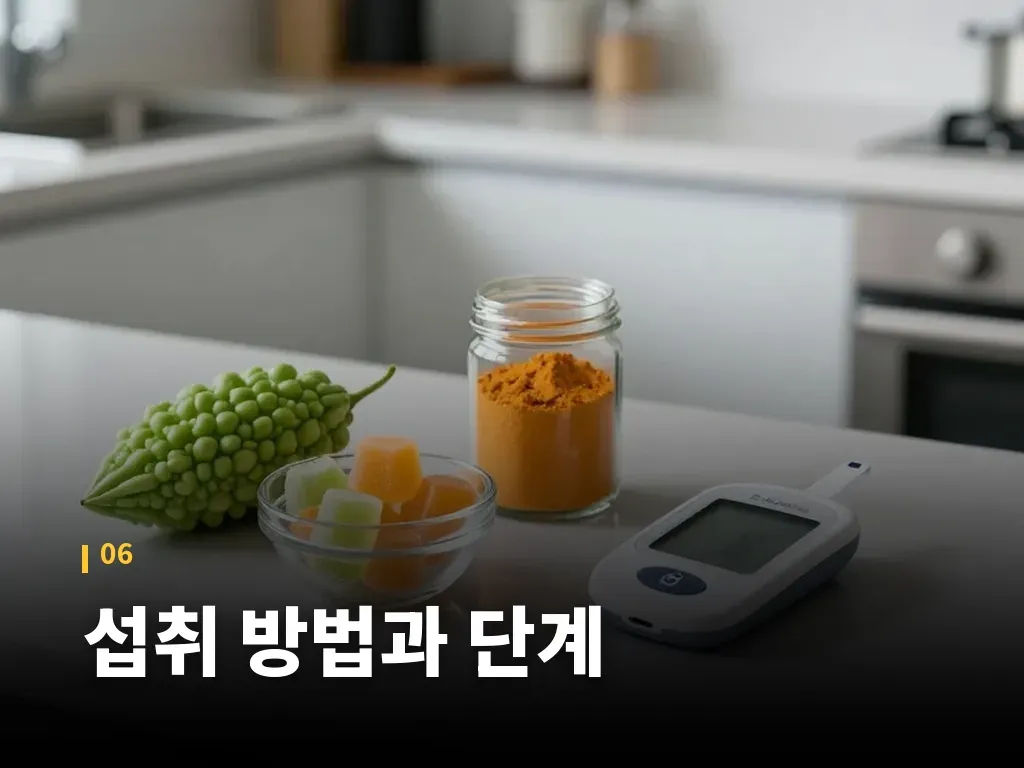 섭취 방법과 단계 이미지