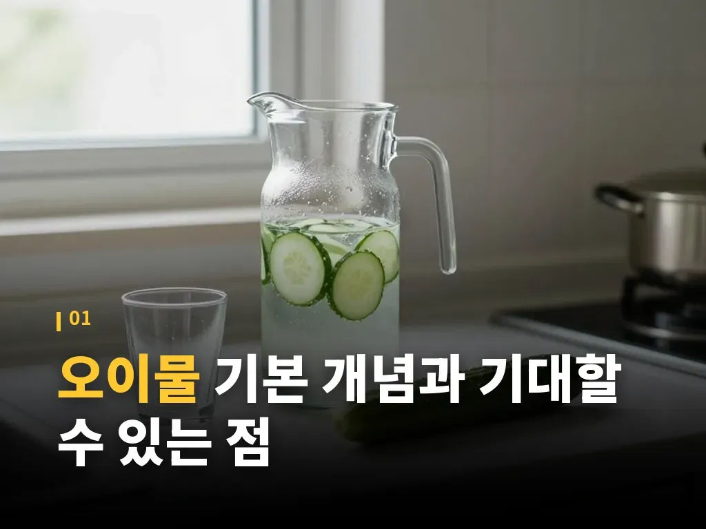 오이물과 오이지의 차이 이미지