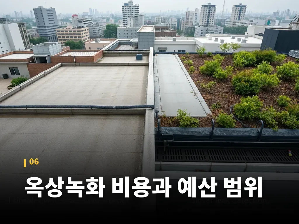 옥상녹화 비용과 예산 범위 이미지