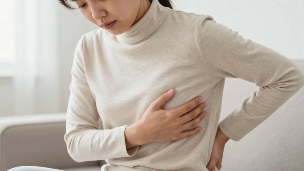 심장 질환과 관련된 왼쪽 갈비뼈 통증 이미지