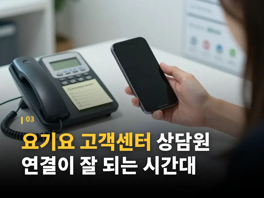상담원 연결이 안 될 때 대안 이미지