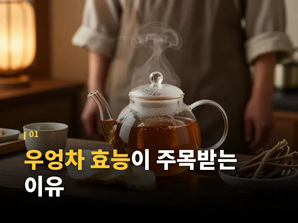 우엉차 효능과 비슷해 보이지만 다른 차와의 비교 이미지
