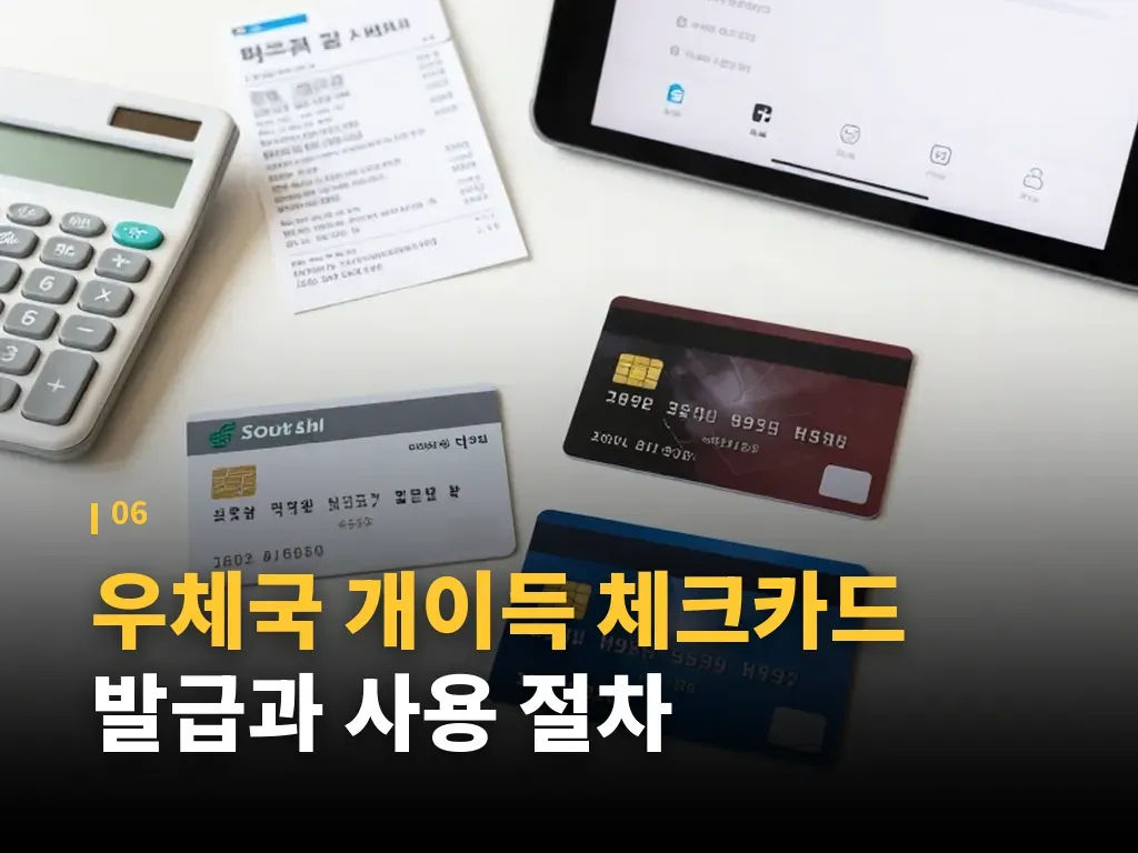 우체국 개이득 체크카드 실제 절약 예시 이미지