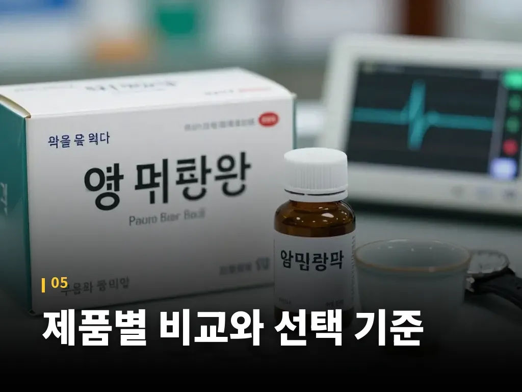제품별 비교와 선택 기준 이미지