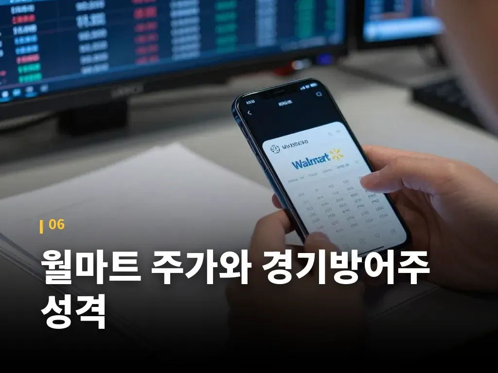 월마트 주가와 경기방어주 성격 이미지