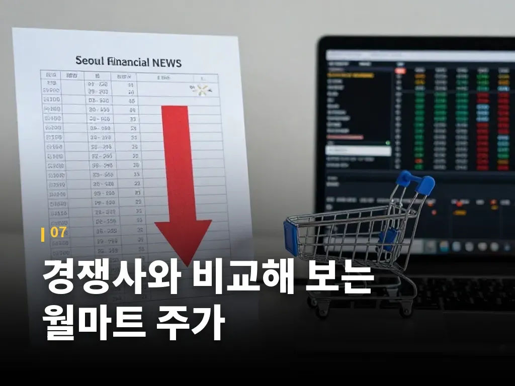 경쟁사와 비교해 보는 월마트 주가 이미지