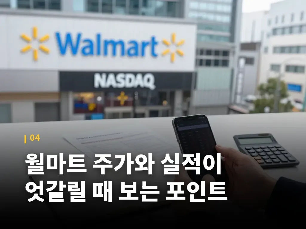월마트 주가와 실적이 엇갈릴 때 보는 포인트 이미지