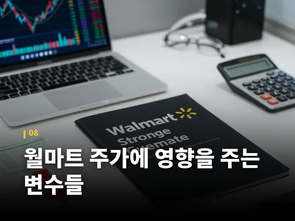월마트 주가에 영향을 주는 변수들 이미지