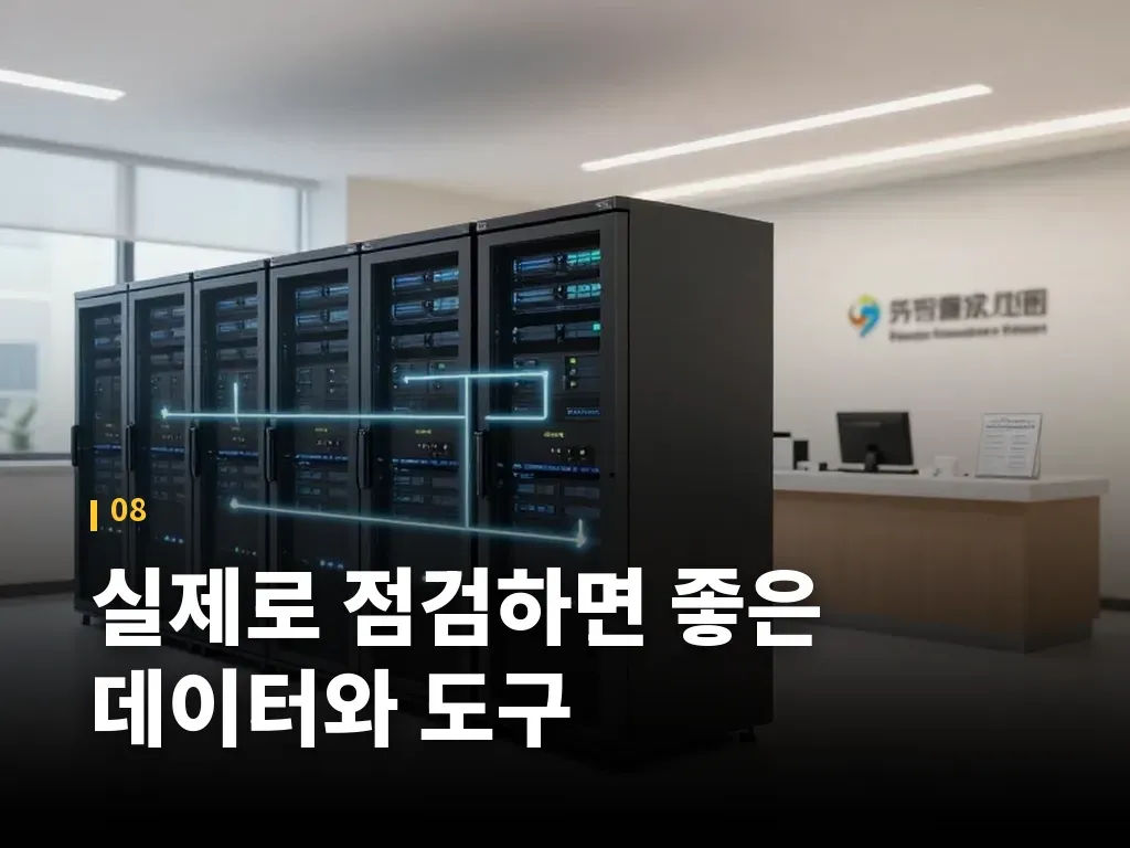 실제로 점검하면 좋은 데이터와 도구 이미지
