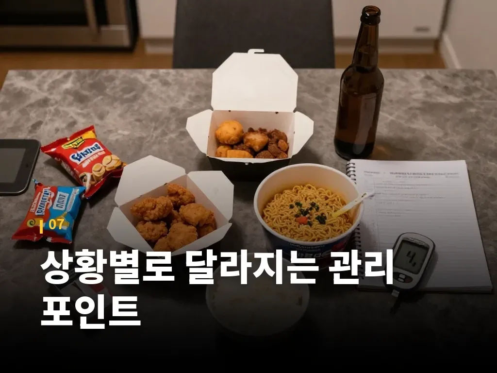 상황별로 달라지는 관리 포인트 이미지