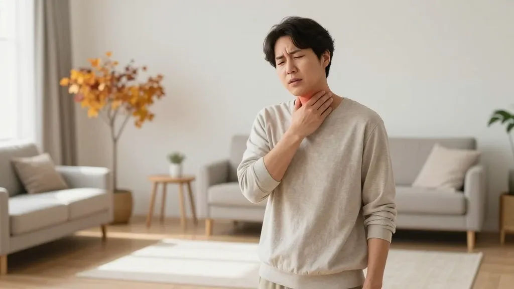 인후염 증상 심할 때 병원 방문 시기와 진단 방법 이미지