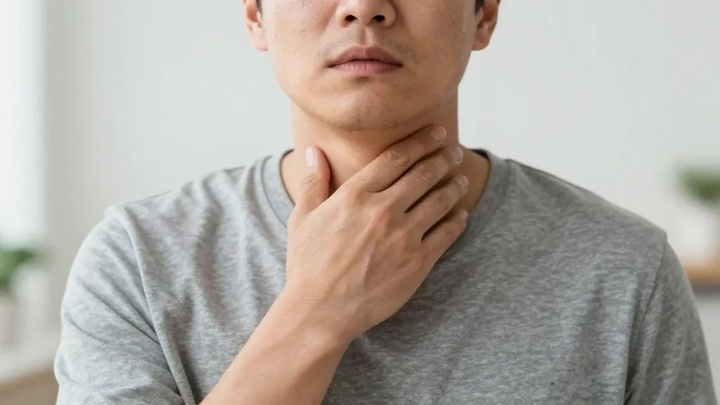 인후염 증상과 병원 방문 시기 판단 기준 이미지