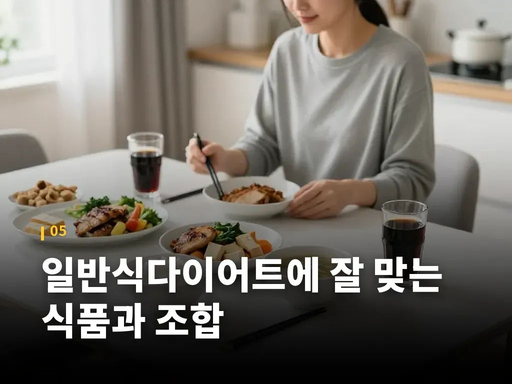 일반식다이어트에 잘 맞는 식품과 조합 이미지