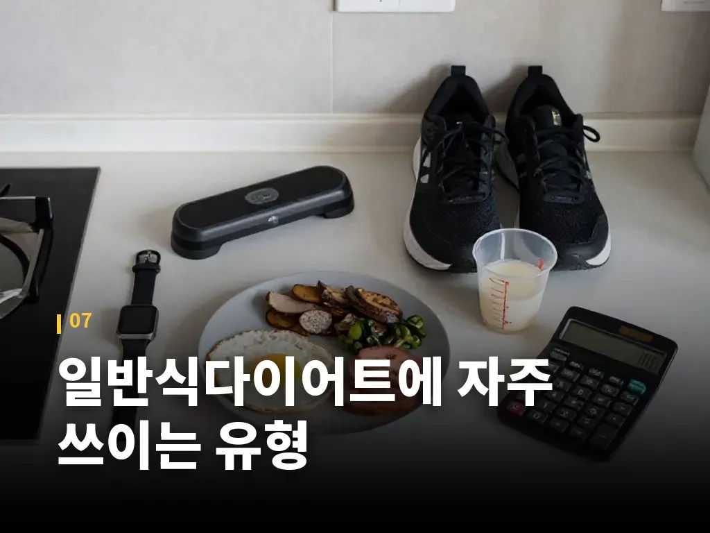 일반식다이어트에 자주 쓰이는 유형 이미지