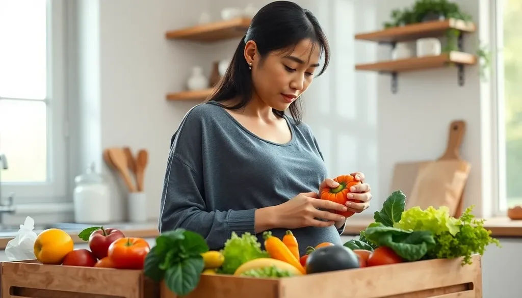 임산부 친환경 농산물 구매 시 고려해야 할 요소 이미지