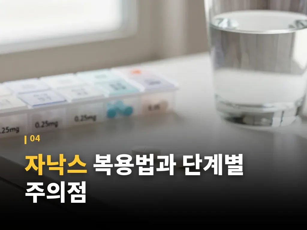 자낙스와 트리티코, 졸로푸트 비교 이미지